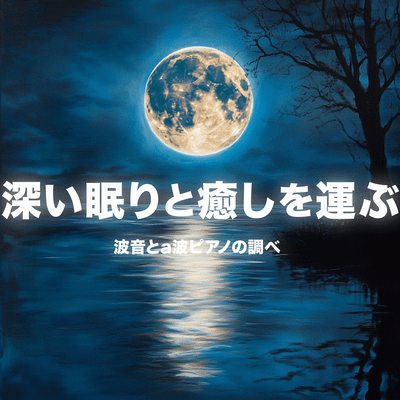 Ocean Waves and Alpha Wave Piano Melody Bringing Deep Sleep and Healing Front Cover