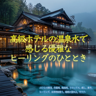 A Moment of Elegant Healing with Luxury Hotel Onsen Water - Stress Relief, Work, Study, Relaxation, Healing, Focus, Balancing Autonomic Nerves, Improved Sleep Quality, Sauna Front Cover