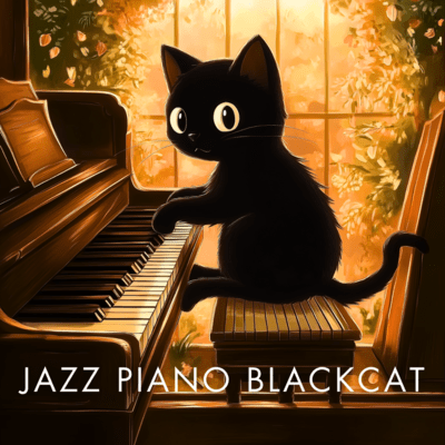 Blackcat Jazz Piano Tunes for Relaxation Front Cover
