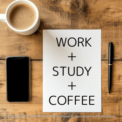 Coffee Shop Ambience for Focus and Concentration Front Cover