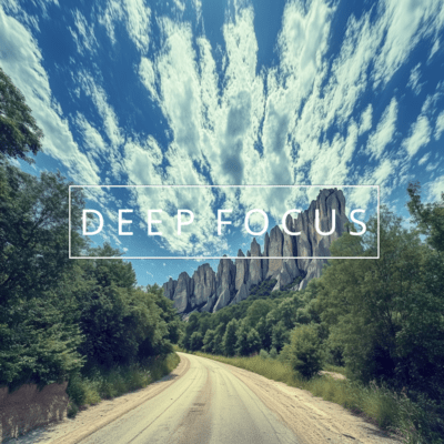 Deep Rain Rhythms: Focus and Work Front Cover