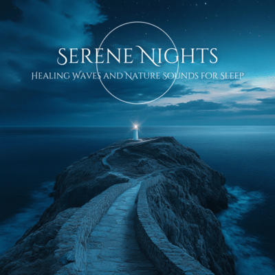 Serene Nights Healing Waves and Nature Sounds for Sleep Front Cover
