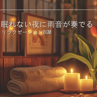 眠れない夜に雨音が奏でるリラクゼーションBGMのジャケット写真