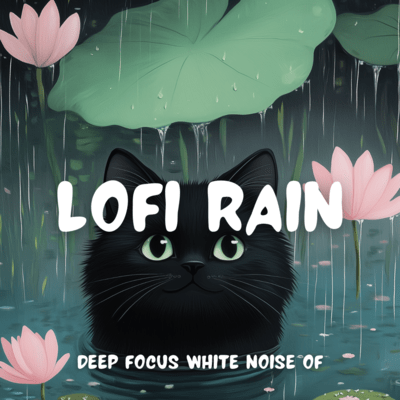 Rainy Lofi White Noise Deep Focus Music Front Cover