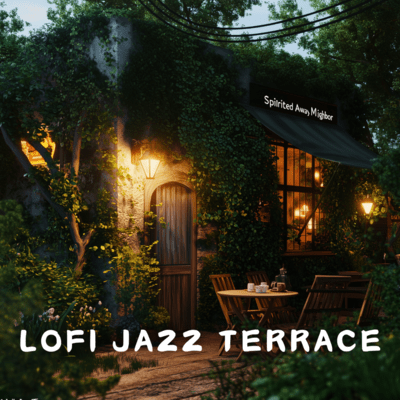 Lofi Rain Jazz: Relaxing Terrace Melodies Front Cover