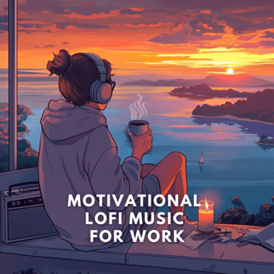 Motivational Lofi with Rain: Chill Beats for Work Front Cover