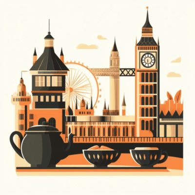 London Tea Time BGM - By the Thames Front Cover