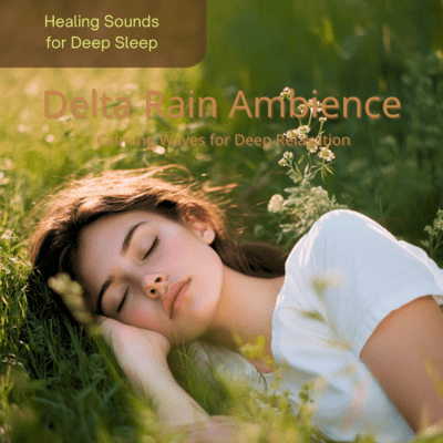 Delta Rain Ambience Calming Waves for Deep Relaxation Front Cover