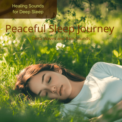 Peaceful Sleep Journey Delta Waves and Rain Sounds Front Cover
