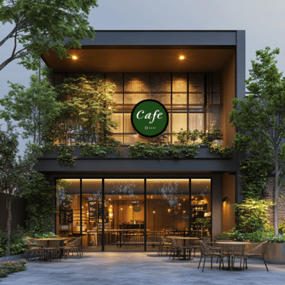 Chill Time at an Asian Café Front Cover