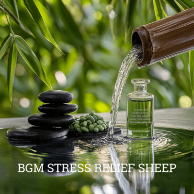 Soothing Harmony: Stress Relief BGM Front Cover