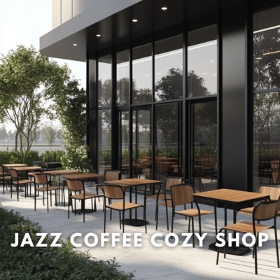 Coffee Shop Jazz: Warm Bonfire Vibes Front Cover