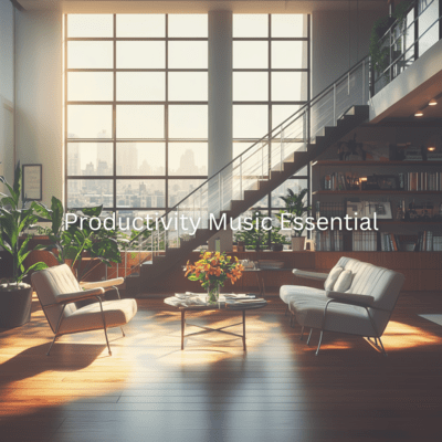 Productivity Essentials: Music for Focused Work Front Cover