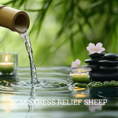 Sleepy Sheep: Gentle Sounds for Stress Relief Front Cover