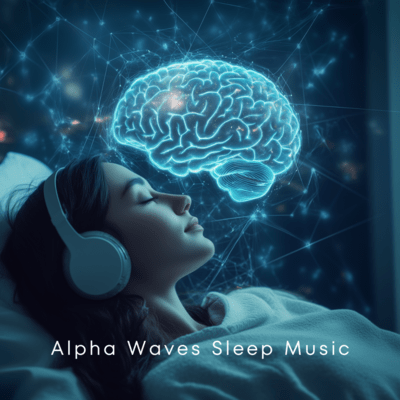 Peaceful Sleep: Alpha Waves for Rest and Recovery Front Cover