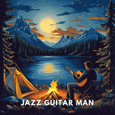 Jazz Guitar Man: Smooth Melodies for Relaxation Front Cover