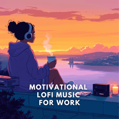 Lofi Vibes: Uplifting Sounds for Work Front Cover