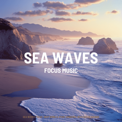 Sea Waves Focus: Deep Work & Study Ambience with Ocean Sounds Front Cover