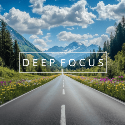 Deep Focus Journey: Music for Maximum Productivity Front Cover