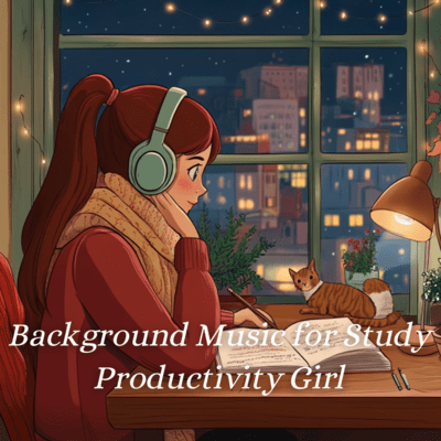 Productive Study: Uplifting Background Sounds Front Cover