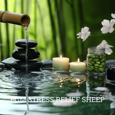 Stress Relief: Gentle Sheep Sounds for Relaxation Front Cover
