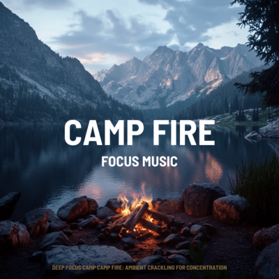 Deep Focus Camp Camp Fire: Ambient Crackling for Concentration Front Cover