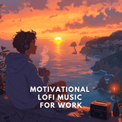 Energizing Lofi: Music for Work and Motivation Front Cover