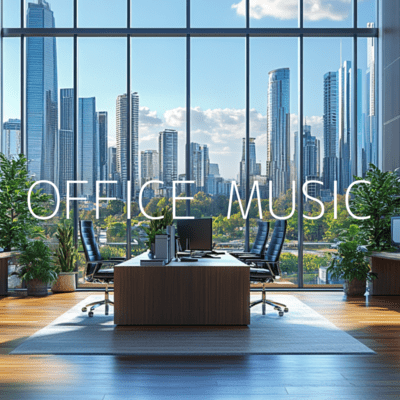 Workday Melodies: Uplifting Tunes for the Office Front Cover