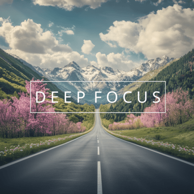 Deep Focus Ambient: Serene Sounds for Concentration Front Cover