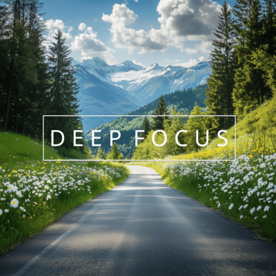Deep Focus Harmony: Music for Peaceful Productivity Front Cover