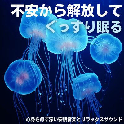 不安から解放してぐっすり眠る・心身を癒す深い安眠音楽とリラックスサウンドのジャケット写真