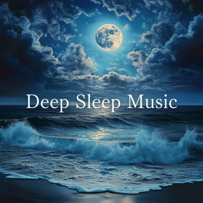 Stress Relief Soundscapes: Deep Sleep Music with Solfeggio Tones Front Cover