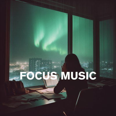 Late Night Jazz and Focus Music Vibes Front Cover