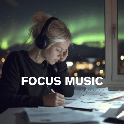 Deep Focus Music with Soft Jazz Front Cover