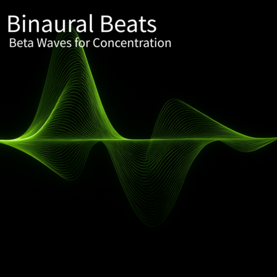 Binaural Beats Beta Waves for Concentration Front Cover