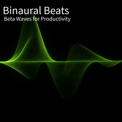 Binaural Beats Beta Waves for Productivity Front Cover