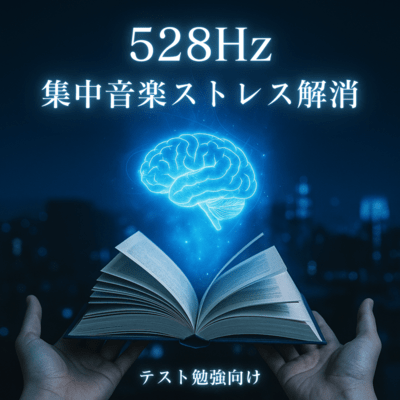 528Hz concentration music for test study stress relief Front Cover