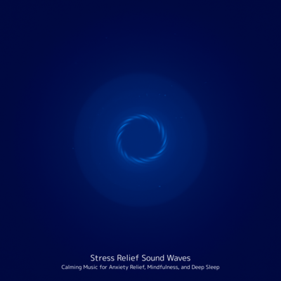 Stress Relief Sound Waves: Calming Music for Anxiety Relief, Mindfulness, and Deep Sleep Front Cover