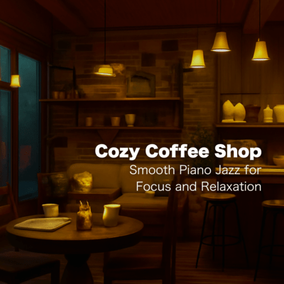 Cozy Coffee Shop Smooth Piano Jazz for Focus and Relaxation Front Cover