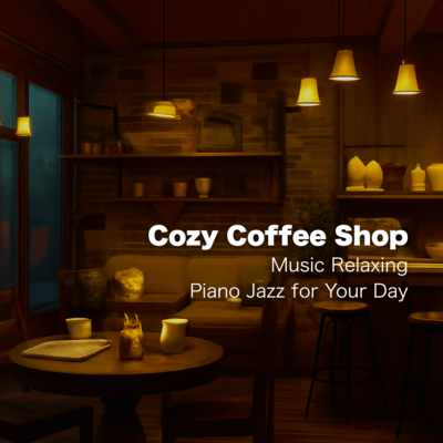 Cozy Coffee Shop Music Relaxing Piano Jazz for Your Day Front Cover