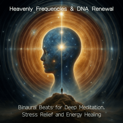 Heavenly Frequencies & DNA Renewal: Binaural Beats for Deep Meditation, Stress Relief and Energy Healing Front Cover