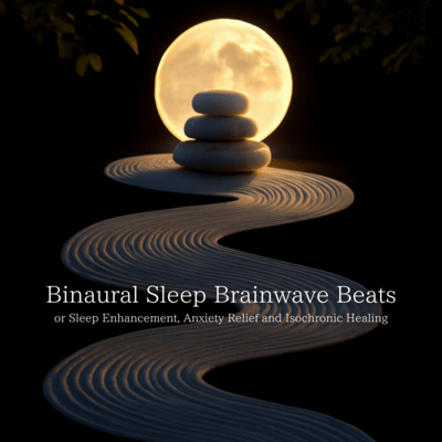 Binaural Sleep Brainwave Beats for Sleep Enhancement, Anxiety Relief and Isochronic Healing Front Cover