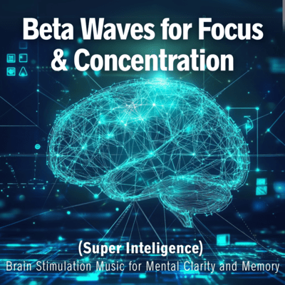 Beta Waves for Focus & Concentration (Super Inteligence) - Brain Stimulation Music for Mental Clarity and Memory Front Cover