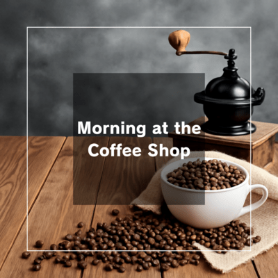 Morning at the Coffee Shop Front Cover