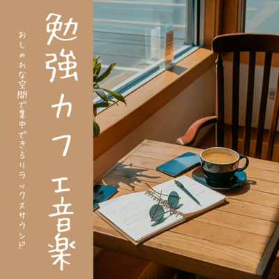 Stylish Relaxing Sound for Focus in a Trendy Study Café Space Front Cover