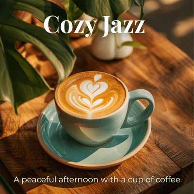 Cozy Jazz A peaceful afternoon with a cup of coffee Front Cover