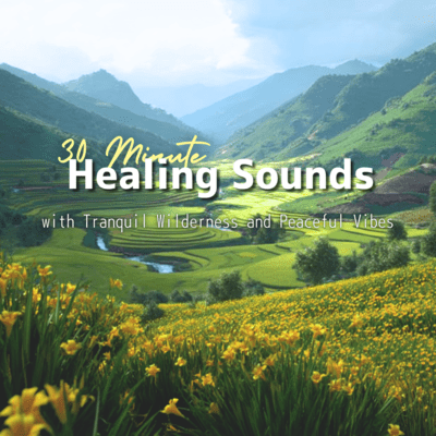 30 Minute Healing Sounds with Tranquil Wilderness and Peaceful Vibes Front Cover