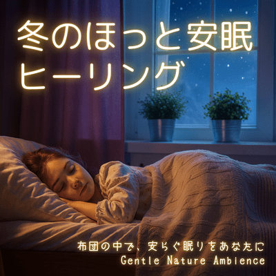 Relaxing and restful winter sleep healing - Enjoy a peaceful sleep in your futon , Gentle Nature Ambience Front Cover
