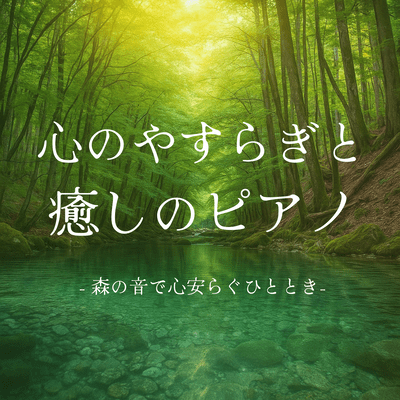 Soothing and relaxing piano - A moment of peace and relaxation with the sounds of the forest Front Cover