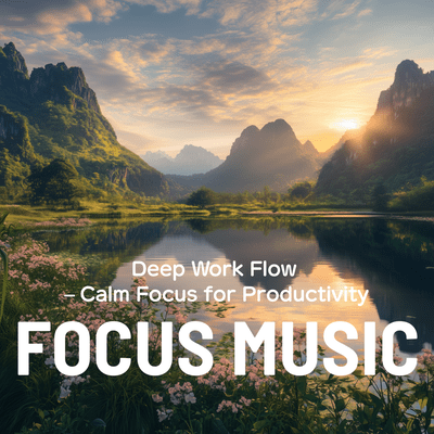 Deep Work Flow - Calm Focus for Productivity Front Cover